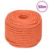 vidaXL Ty&ouml;k&ouml;ysi oranssi 16 mm 50 m polypropeeni