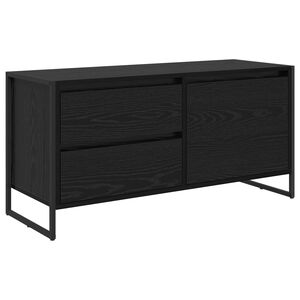 vidaXL TV-kaappi 100 x 36 x 49.5 cm Musta tammi. Tekninen puu