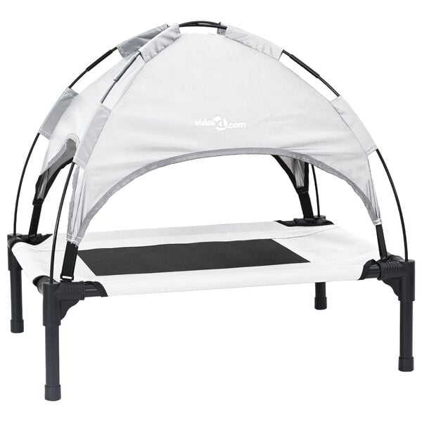 vidaXL Koiran Peti Hopea harmaa s Teräs