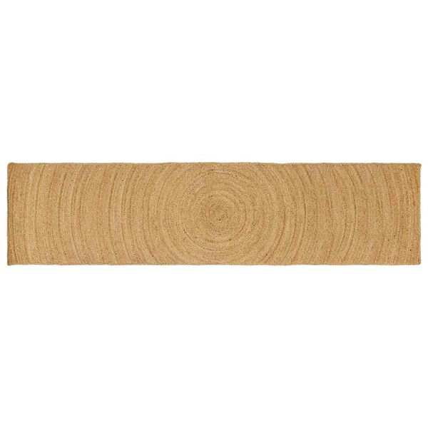 vidaXL Alue matot Suorakaide Ruskea 60 x 400 cm Juutti