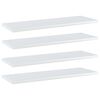 vidaXL Kirjahyllytasot 4 kpl korkeak. valk 60x20x1,5 cm tekninen puu