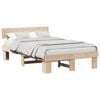 vidaXL S&auml;ngyn runko Luonnollinen 140 x 190 cm Massiivinen m&auml;nty
