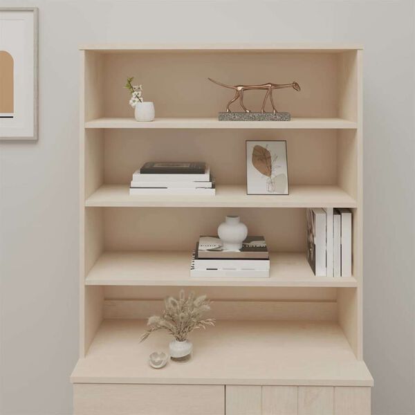 vidaXL Yl&auml;kaappi HAMAR hunajanruskea 90x30x100 cm t&auml;ysi m&auml;nty