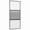 vidaXL Lasiovi 90 x 2 x 205 cm Alumiini Musta
