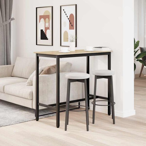 vidaXL P&ouml;yt&auml; Sonoman tammi 100 x 50 x 90,5 cm Kehitetty puu ja ter&auml;s