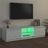 vidaXL TV-taso LED-valoilla valkoinen 140x40x36 cm