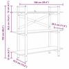 vidaXL Kirjahylly Vanha Puu 100 x 33,5 x 102 cm Tekninen puu
