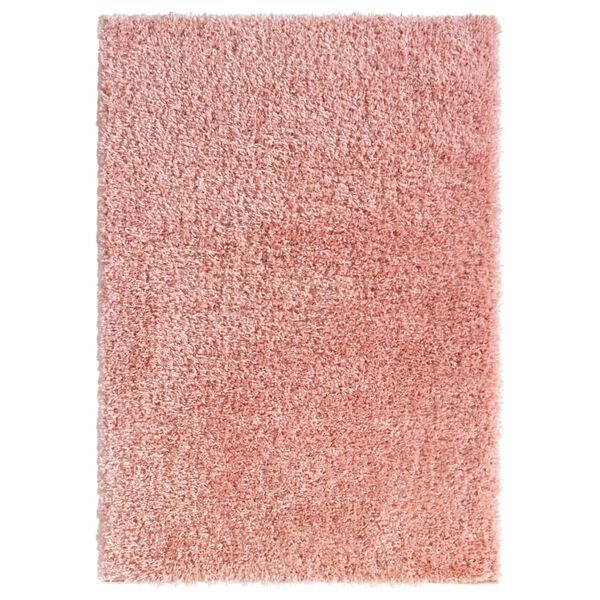 vidaXL Korkeanukkainen Shaggy matto pinkki 120x170 cm 50 mm