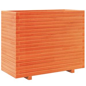 vidaXL Puutarhakukkalaatikko vahanruskea 90x40x72,5 cm t&auml;ysi m&auml;nty