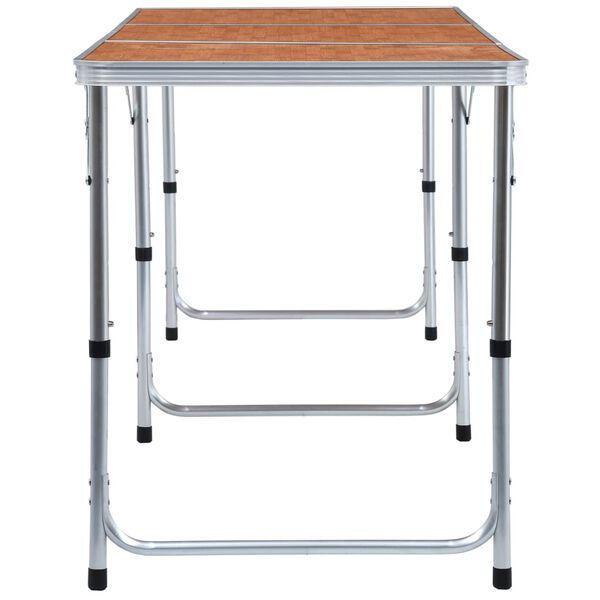 vidaXL Kokoontaitettava retkip&ouml;yt&auml; alumiini 180x60 cm