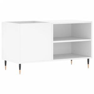 vidaXL LP-levyjen s&auml;ilytyskaappi valkoinen 85x38x48 cm tekninen puu