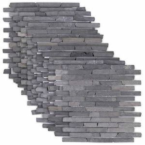 vidaXL Mosaiikkilaatat Harmaa 30 x 30 cm Marmori