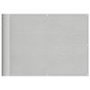 vidaXL Parvekkeen sermi vaaleanharmaa 75x800 cm 100 % polyesteri Oxford