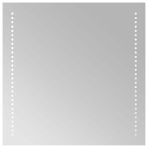 vidaXL LED kylpyhuonemirror L&auml;pin&auml;kyv&auml; 50 x 50 cm karkaistu lasi