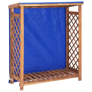 vidaXL Polttopuuvaja 105x38x115 cm t&auml;ysi akaasiapuu