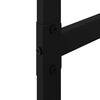vidaXL Polttopuuteline musta 100x30x209 cm ter&auml;s