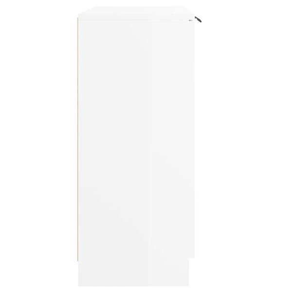 vidaXL Senkki korkeakiilto valkoinen 60x30x70 cm tekninen puu