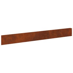 vidaXL Nurmireunus 10 kpl 100 x 12 cm Ter&auml;s Ruosteinen