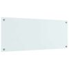vidaXL Keittiön suojapaneeli Valkoinen 100 x 40 cm karkaistu lasi