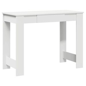 vidaXL Ty&ouml;p&ouml;yt&auml; valkoinen 100x45x75 cm tekninen puu