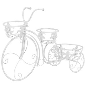 vidaXL Kukkateline polkupy&ouml;r&auml;n muotoinen vintagetyylinen metalli