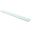 vidaXL Hyllypaneeli Kirkas Lasi 100x12 cm