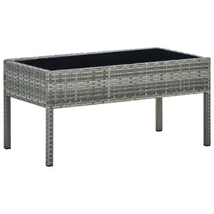 vidaXL Puutarhap&ouml;yt&auml; harmaa 75x40x37 cm polyrottinki