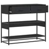 vidaXL Konsolip&ouml;yt&auml; musta 90x35x80 cm tekninen puu