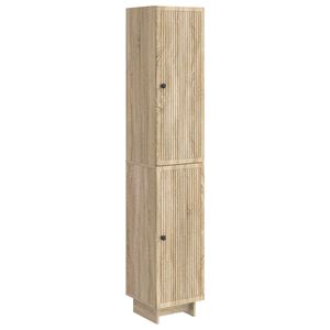 vidaXL Kaappisarja 2 pcs Sonoma-tammi 34,5 x 33 x 90 cm Tekninen puu