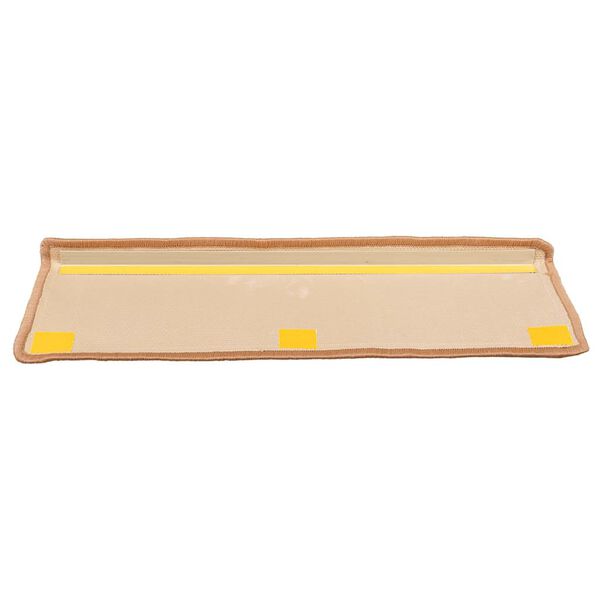 vidaXL Itsekiinnittyv&auml;t porrasmatot 10 kpl 65x21x4 cm beige