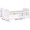 vidaXL Sohvasänky 5 laatikolla IRUN valkoinen 90x200 cm täysi mänty