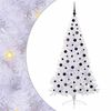 vidaXL Tekojoulukuusi 300 LED-valoilla Valkoinen 180 cm PVC ja ter&auml;s
