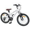 vidaXL Kids Mountain Bike 20 Tuumaa 6-Speed 5-8 vuotta Valkoinen