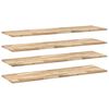 vidaXL Kelluvat hyllyt 4 kpl 160x40x2 cm k&auml;sittelem&auml;t&ouml;n massiivipuu akaasia