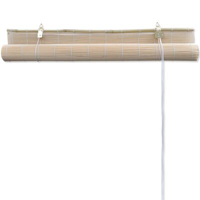 vidaXL Luonnolliset bambu rullaverhot 4 kpl 120x160 cm