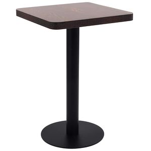 vidaXL Bistrop&ouml;yt&auml; tummanruskea 50x50 cm MDF