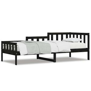vidaXL Sohvas&auml;nky musta 80x200 cm t&auml;ysi m&auml;nty