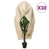 vidaXL Kasvien fleecepeite vetoketjulla 10 kpl 70 g/m&sup2; 3,93x3,5 m