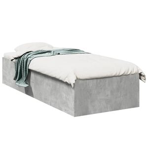 vidaXL S&auml;ngynrunko betoninharmaa 75x190 cm tekninen puu