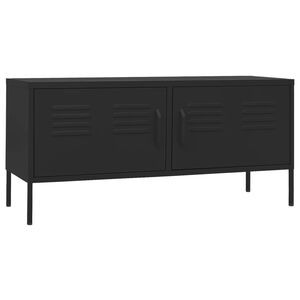 vidaXL TV-taso musta 105x35x50 cm ter&auml;s