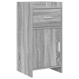 vidaXL Sivup&ouml;yt&auml; Harmaa Sonoma 40 x 36 x 80 cm Tekninen puu