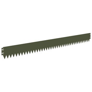 vidaXL Nurmireunus 30 kpl 103 x 10 cm Ter&auml;s Oliivinvihre&auml;