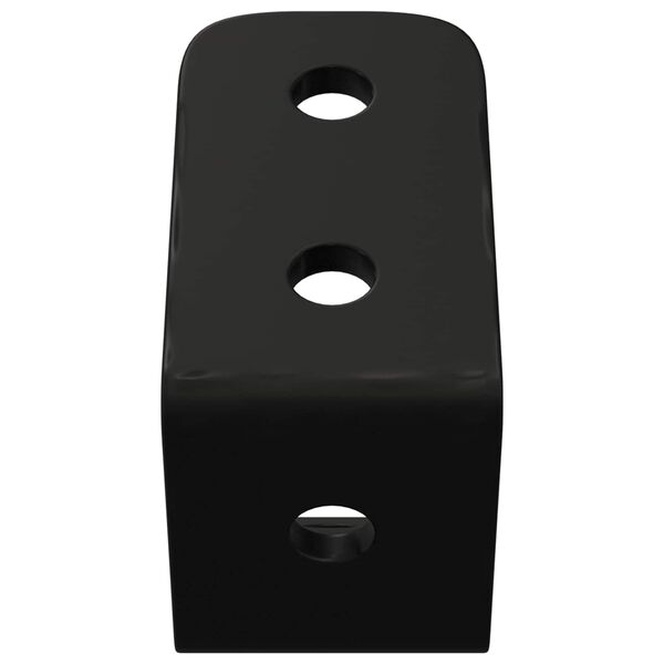 vidaXL Koukut 12 pcs Musta M5 x 110 mm Rauta