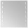 vidaXL LED kylpyhuonemirror L&auml;pin&auml;kyv&auml; 50 x 50 cm karkaistu lasi
