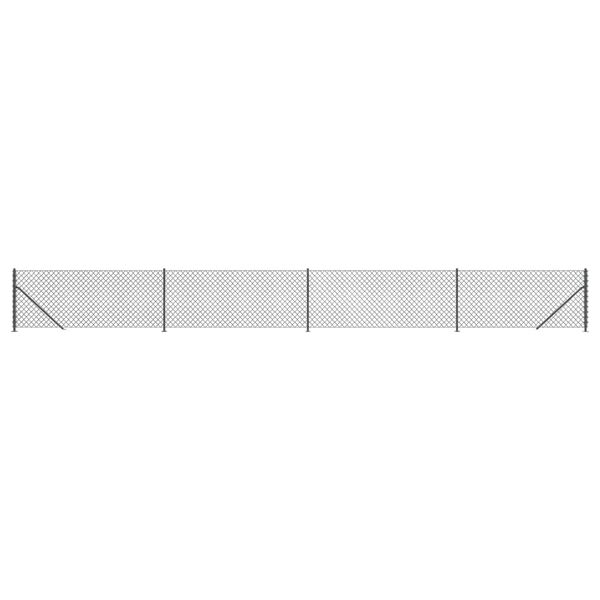 vidaXL Verkkoaita laipalla antrasiitti 1,1x10 m