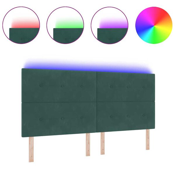 vidaXL P&auml;&auml;tylevy LED -nauhavalot p&auml;&auml;tyll&auml; Vihre&auml; 100 cm Sametti