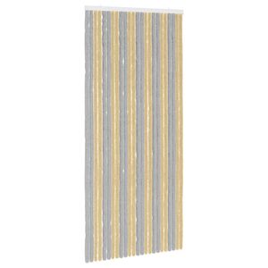 vidaXL Hy&ouml;nteiskangas Chenille Harmaa ja beige 100 x 220 cm 100% PP