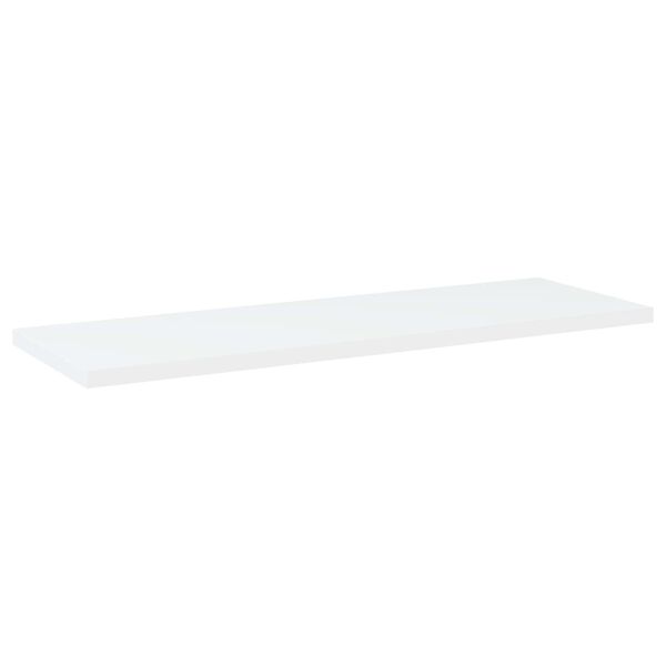 vidaXL Kirjahyllytasot 4 kpl valkoinen 60x20x1,5 cm tekninen puu