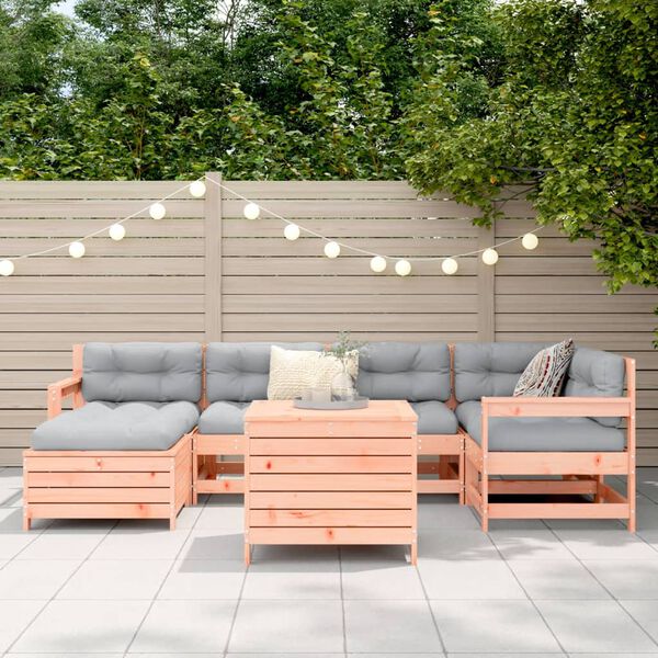 vidaXL 7-osainen Ulkosohvasarja t&auml;ysi douglaskuusi