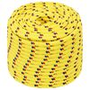 vidaXL Monik&auml;ytt&ouml;inen k&ouml;ysi 14 mm 25 m Keltainen PP